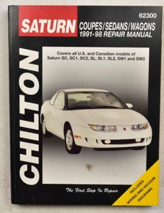 1991-98 Saturn Coupes sedanes vagones Chilton cuidado total del automóvil manual de reparación - Imagen 1 de 1