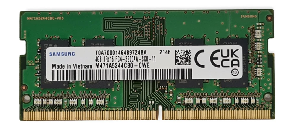 Samsung 4GB DDR4 SO DIMM 3200 MHz CL22 (M471A5244) RAM Speicher - Bild 1 von 1
