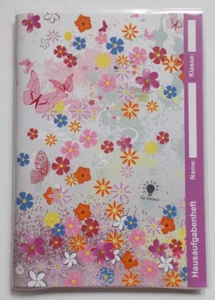 Hausaufgabenheft A5 Klarsichtumschlag Blumen Grundschule 1.-6. Klasse II. Wahl - Bild 1 von 6