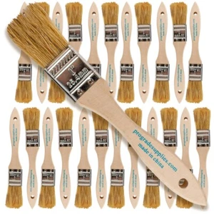 24 Pack - 1" Chip Brushes for Paints, Stains, Varnishes, Glues & Gesso - Picture 1 of 7