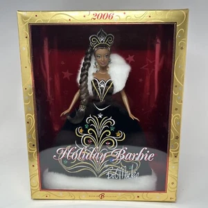 2006 Holiday Barbie Doll by Bob Mackie African American Mattel J0950 - Picture 1 of 8