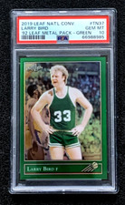 COLOR MATCH SSP 1/4 PSA 10 2019 LARRY BIRD LEAF METAL NATIONAL CONVENTION G4334E