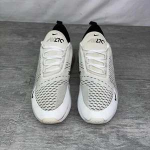 Nike Air Max 270 Mens Shoes Size 10 White Black Running Sneakers AH8050-100 - Picture 1 of 13