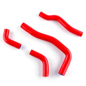 For Honda CRF 450 X/CRF450X 2005-2017 14 15 16 Silicone Radiator Hose Kit Red - Picture 1 of 11