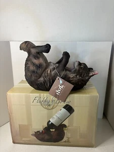 Fluffy's Brew Kitty Cat Wine Bottle Holder Black, White, Brown NIB - Picture 1 of 8