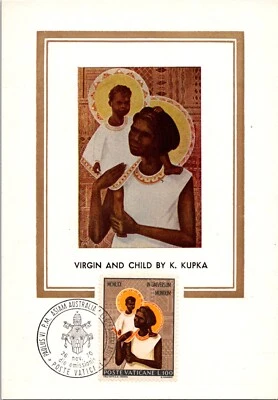 Vatican City 11.26.70 FDC - Maxi Card - Virgin & Child By K Kupka - F67841 - Image 1 of 2