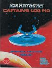 Ex Star Fleet Battles Captains Log #10 Special Tactics Issue Book 1992 Tfg 5705