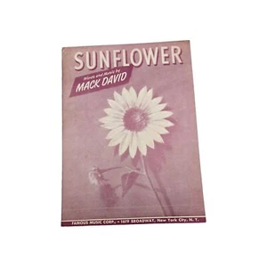 1948 Sunflower Sheet Music Mack David - Picture 1 of 4