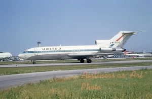 United Airlines Boeing 727-22 N7044U at ORD in 1971 8"x12" Color Print - Bild 1 von 1