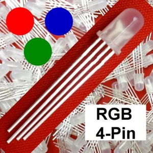 RGB LED 5mm diffus 4-Pin gemeinsame Kathode Stückzahl wählbar D2 - Picture 1 of 1
