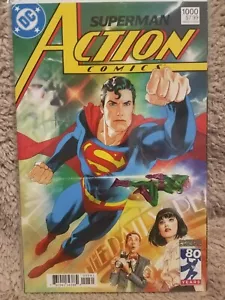 DC Comics ~ Action Comic #1000 ~ CUBIERTA VARIANTE de la década de 1980 por Joshua Middleton 2018 - Imagen 1 de 3