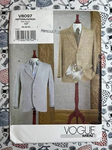 Vogue Sewing Pattern V8097 Men's Jacket Size 46-50 - Picture 1 of 3
