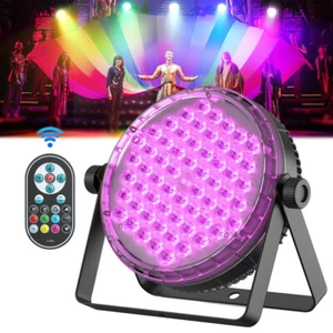 60PCS LED Par Light RGBW DMX Beam Party DJ Disco Lights Stage Lighting w/ Remote - Picture 1 of 11