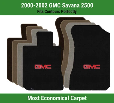 Alfombrillas delanteras Lloyd Velourtex para GMC Savana 2500 '00-02 con logotipo GMC 1 rojo Foto 1 de 4