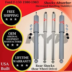 KYB OEM Front & Rear Shocks For 1980-1983 Ford F-150 2WD Lifetime Warranty - Picture 1 of 10