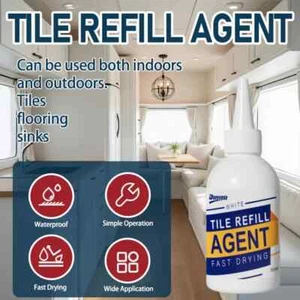 1pc 150 ml - Waterproof Tile Grout Sealant - White Joint Filler & Mold Resistant - Picture 1 of 10