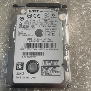 HGST Travelstar Z5K500 500GB HTE545050A7E680 5400RPM SATA 2.5" Hard Disk Drive - Picture 1 of 3