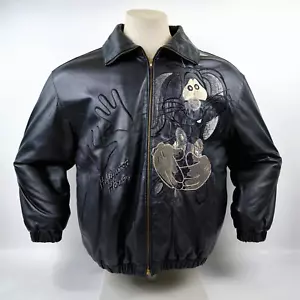 Iceberg Lederjacke schwarz "Hollywood Heroes" Gr. L / XL vintage 90er - Bild 1 von 12