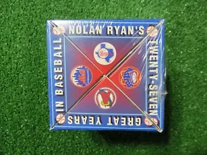 Bola de fotos vintage sellada 1993 Nolan Ryan Chevron 27 grandes años en pelota de béisbol - Imagen 1 de 6
