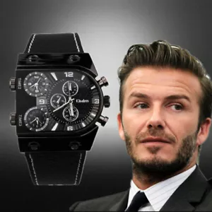 OULM Men's Watches Wristwatch Classic Sports Multi-Time Zone Military Male Watch - Picture 1 of 18