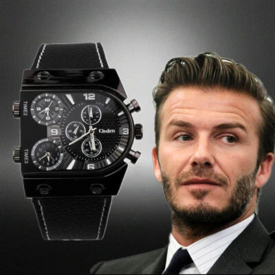 OULM Men's Watches Wristwatch Classic Sports Multi-Time Zone Military Male Watch — 第 1/4 张图片