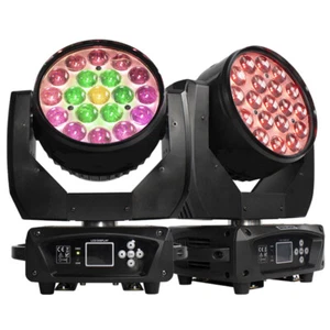 19x15W LED Moving Head Light RGBW Zoom Beam Stage Wash Lighting DJ Party Bar - Bild 1 von 16