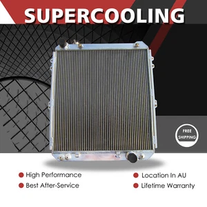 56MM Aluminum Radiator For Toyota Hilux Surf KZN130 1KZ-TE 3.0L Diesel 1993-1996 - Picture 1 of 8
