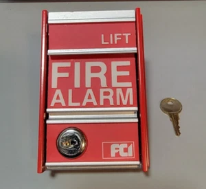 Gamewell FCI-RC MS-2-RC RECON-Pull Station Double Action with Key No Glass Break - Picture 1 of 2