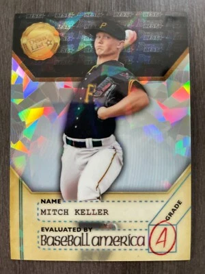 2017 Bowman's Best Mitch Keller Baseball America's Deans List ATOMIC Refractor - Image 1 of 2