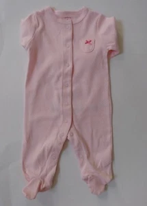 Carter's Baby Kleinkind Mädchen Fuß gepunktet Schmetterling Einteiler Größe 3 M NEU - Bild 1 von 2