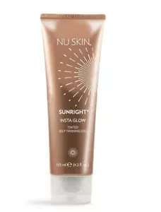 100% Original NU SKIN Sunright Insta Glow Fake Tan Tinted Self-Tanning Gel 125ml - Picture 1 of 2