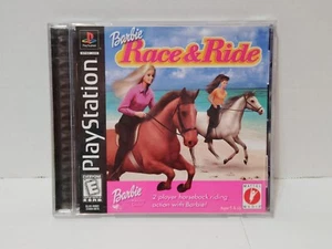 Barbie Race & Ride (Sony PlayStation 1 1999) Complete Tested CIB PS1 Black Label - Picture 1 of 8