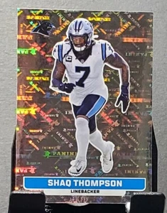 2023 Panini NFL Sticker&Card #448 Shaq Thompson PANTHERS Foil sticker🏈NM/MT - Picture 1 of 3