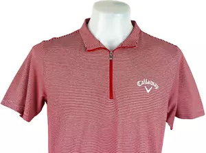 CALLAWAY X SERIES DRYSPORTS Mens Red LUXURY S/S POLO SHIRT - L - 46" - RRP £85 - Picture 1 of 12