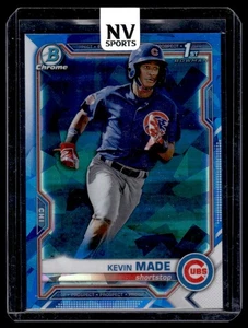 2021 Bowman Chrome Sapphire Edition Kevin Made Chicago Cubs #BCP-153 - Picture 1 of 2