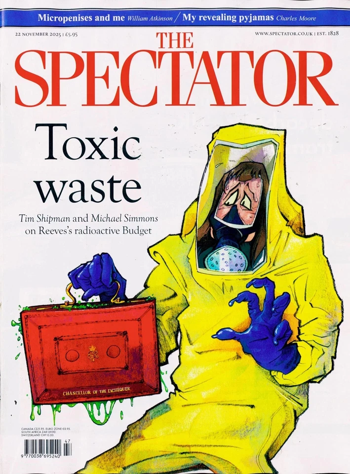 SPECTATOR MAGAZINE - 22nd November 2025 - Toxic Waste - New - Image 1 of 1