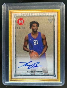 2023-24 Topps Motif Kobe Brown Gallery Graphs Rookie RC Auto #44/99 Clippers - Foto 1 di 2