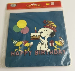 SAN FRANCISCO BOX CO. RARE Peanuts Snoopy Gift Box Vintage SEALED 11X8X1.5 - Picture 1 of 7