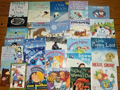 Lot of 25 Winter Kids Books – Snow, Animals, Snowmen –Children’s Reading Lot - Image 1 of 4
