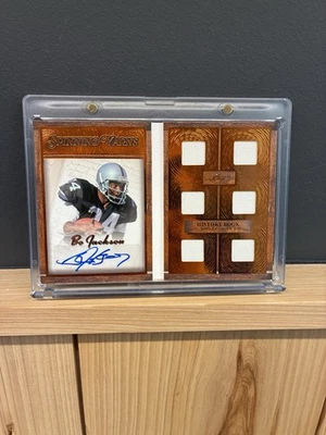 Libro de historia Leaf 2025 edición deportiva Ch. 2 hilos giratorios Bo Jackson Auto/25 Foto 1 de 4