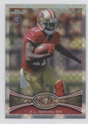 2012 Topps Chrome Retail X-Fractor AJ Jenkins #156 Rookie RC - Image 1 of 2