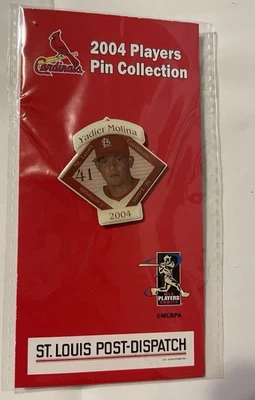 2004 St. Louis Cardinals Player Pin – Yadier Molina Post Dispatch NIP - Image 1 of 4