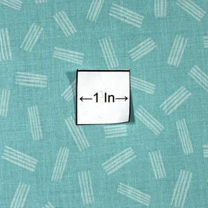 Free Spirit Aqua with White Chicken Scratch 100% Quality Cotton BTY or Half-YD - Picture 1 of 10