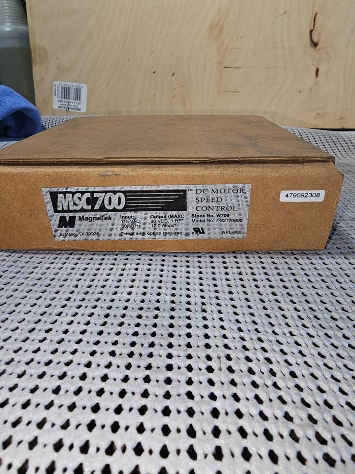 MAGNETEK MSC 700 DC MOTOR SPEED CONTROL W706, 7-22170600 - Image 1 of 2