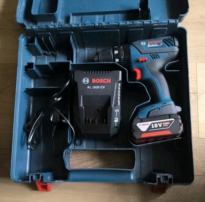 Bosch GSB 18-2-LI Plus 18V Combi Drill with 4,0Ah Li-Ion Batterry, Charger, Case - Image 1 of 4