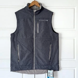Cinch Bonded Storm Defense Vest Mens Medium Navy Blue Gray Conceal Carry Zip Up - Picture 1 of 16