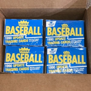 Menge 4 1990 Fleer Baseball Update Sets Fabrikversiegelt Frank Thomas RC Neuwertig - Bild 1 von 2