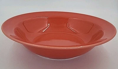 Vintage Homer Laughlin Fiesta Ironstone Original Orange Fruit Serving Bowl - Image 1 of 4