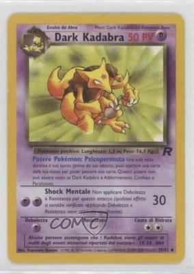 Dark Kadabra Italian Pokemon Team Rocket #39 2000 - Image 1 of 2