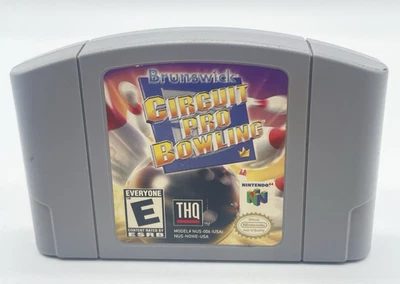 Brunswick Circuit Pro Bowling Nintendo 64 N64 Tested Cart Only - Image 1 of 4